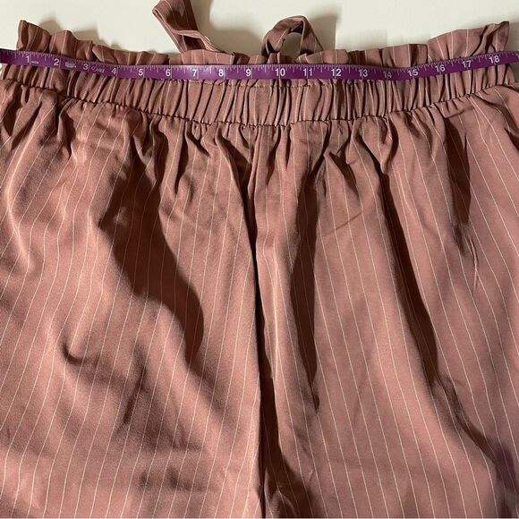 Charlotte Russe+ Pink Striped Cuffed Hem Trousers NWT Size 3X - Picture 4 of 15